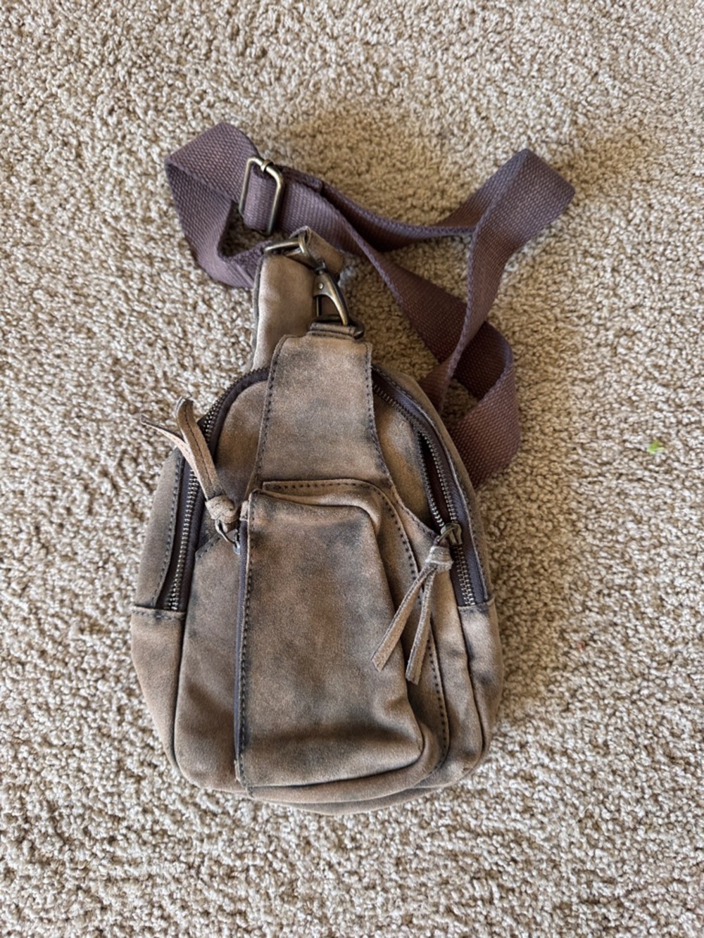 Free People Hudson Suede Sling Bag